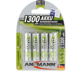 Ansmann 5030792 / Akku / AA NiMH / 1300 mAh / 1,2 V / 4 Stk