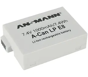 Ansmann A-Can LP-E8 / Ersatzakku / Canon LP-E8 / Li- ION / 7,4 V / 1000 mAh