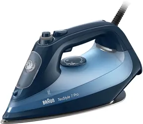 Braun TexStyle 7 Pro SI 7160 blau / Dampfbügeleisen / 3000 W / 225 g-min