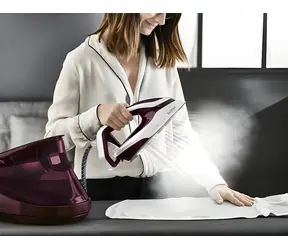 TEFAL Pro Express Vision GV9810 Aubergine / Hochdruck-Bügelstation / 3000 W / 8,3 bar