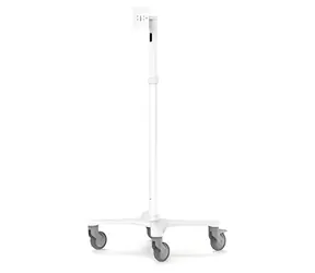 Compulocks Medizinischer Rollwagen, verlängert, weiß / Mobiler medizinischer Ständer / VESA