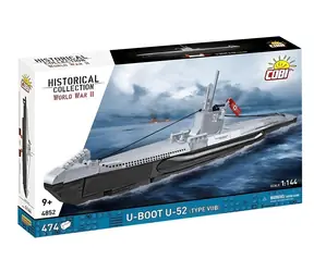 Cobi 4852 U-52 Typ VIIB WK II / U-Boot / 474 Kuben / 1:144 / ab 9 Jahren