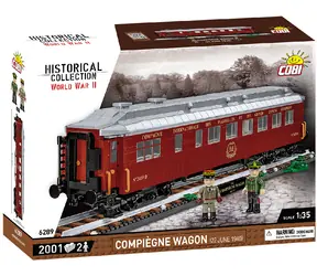 Cobi 6289 Compigne Waggon 22. 6. 1940 / Bausatz / 1:35 / 2.001 Teile / ab 10 Jahren