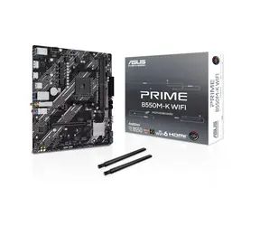 Asus Prime B550M-K WIFI / Mainboard / B550 / AM4 / 2x DDR4 / PCIEx16 / Wi-Fi 6 / GLAN / mATX