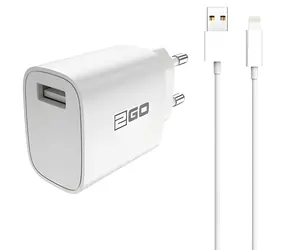 2GO weiß / Netzteil / USB-A / 10,5 W / 5 V / 2,1 A / mit Lightning-Kabel