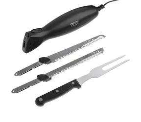 Camry CR 4513 schwarz / Elektrisches Messerset / 200 W / Klinge 17 cm / Edelstahl