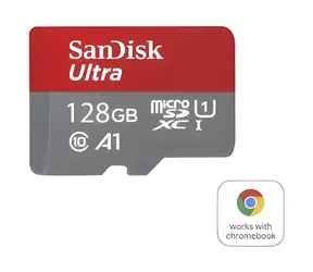 SanDisk Ultra microSDXC 128 GB + Adapter / Speicherkarte / Klasse 10 / Lesegeschwindigkeit: bis zu 140 MB/s