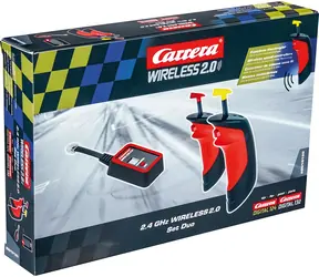 Carrera 10120 D132 | D124 - Wireless 2.0 Set Duo, schwarz/rot, 2 Stück + Empfänger