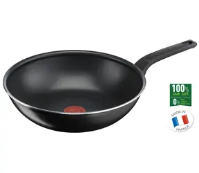 TEFAL Easy Cook & Clean B55519 schwarz / Wokpfanne / 28 cm