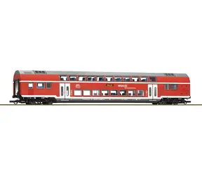 Roco 6200146 Doppeldeckerwagen DBpza 2. Klasse DB AG VI / Personenwagen / Maßstab H0 (1:87) / Länge 308 mm / LED-Beleuchtung