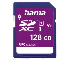 HAMA SDXC 128 GB / Speicherkarte / Klasse 10 / UHS-I / bis zu 80 MB/s / V10
