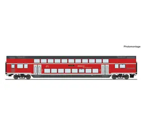 Roco 6220146 DBpza DB AG / Doppeldecker-Personenwagen 2. Klasse / H0 (1:87) / Epoche VI / LED-Beleuchtung / Länge 308 mm
