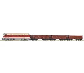 Piko Starterset Diesellokomotive BR119 / Mit drei Hochwandwagen / 57138