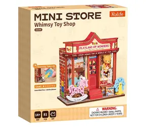 Robotime Miniatur-Spielzeugladen / 3D-Holzpuzzle / 81 Teile / ab 14 Jahren