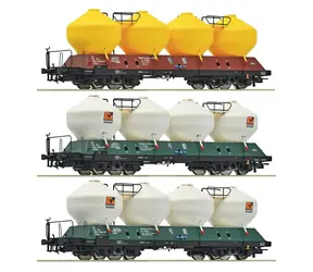 Roco 6600180 Set Betonmischer Uacs ČD IV / 3-teilig / Maßstab H0 (1:87) / Länge 498 mm / ab 14 Jahren