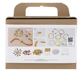 Kreatives Armbandset von Creativ Company / Kreatives Set / Holzperlen / Buchstaben und Smileys