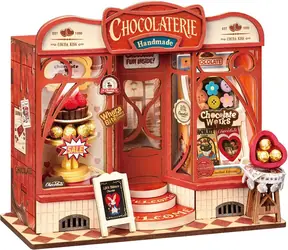 Robotime Miniatur-Schokoladenfabrik / 3D-Holzpuzzle / 98 Teile / ab 14 Jahren