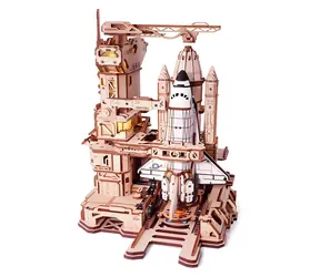 Robotime 3D-Puzzle Space Shuttle / 446 Teile / hoher Schwierigkeitsgrad / ab 14 Jahren / LED-Effekte / USB
