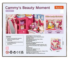Robotime 3D-Puzzle „Cammys schöner Moment“ / Miniaturhaus / 100 Teile / ab 14 Jahren