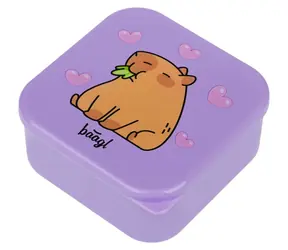 BAAGL 4-in-1 Kapybara Snackbox / 4 Boxen / BPA-frei / spülmaschinen- und mikrowellengeeignet