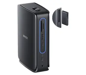 Anker Nano 13-in-1, schwarz / Dockingstation / 140 W / 2x HDMI / 1x DP / USB-C 10 Gbit/s / RJ-45 / SD+microSD