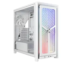 Corsair FRAME 4000X RS weiß / Midi-Tower / E-ATX / 4X 120mm RS120 / ohne Netzteil / transparente Seitenwand