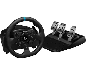 Logitech G923 PS4 schwarz / Gaming-Lenkrad + Pedale / für PS5, PS4 und PC / Trueforce / USB 2.0