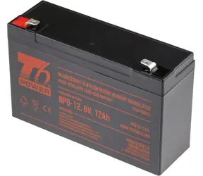 T6 Power NP6-12 / Batterie VRLA / 6 V / 12 Ah / Faston 6,3 mm