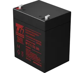 T6 Power NP12-5 / VRLA Blei-Säure-Akku / 12 V / 5 Ah / F2 Faston 6,3 mm