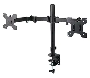 Esperanza ERW018 schwarz / Tischhalterung für 2 Monitore / 10-27" / bis zu 8 kg / VESA 75-100