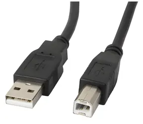Lanberg CA-USBA-11CC-0030-BK schwarz / USB-Kabel / USB-A (Stecker) - USB-B (Stecker) / USB 2.0 / 3 m