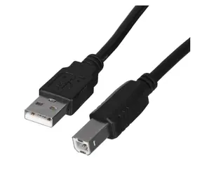 Lanberg CA-USBA-10CC-0018-BK schwarz / USB-Kabel / USB-A (Stecker) - USB-B (Stecker) / USB 2.0 / 1,8 m