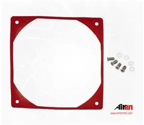 Airen RedVibes Lüfter 140 rot / Antivibrationspad / 140 mm