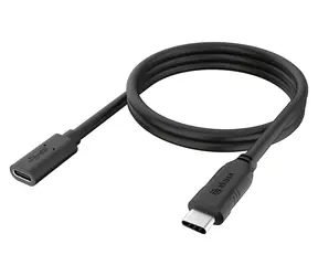 Akasa AK-CBUB70-12BK schwarzes USB-C-Verlängerungskabel, 1,2 m, USB 3.2 Gen 2, 10 Gbit/s