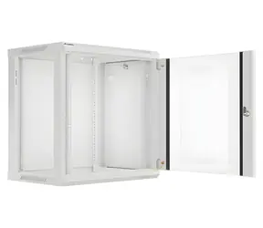 Lanberg WF01-6412-10S grau / Wandschrank / 19" / 12 HE / 600 x 450 mm / 60 kg
