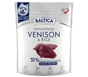 BALTICA Nutraceutic Hypoallergenes Wildfleisch für kleine Rassen / Hundefutter / Wildfleisch und Reis / 1 kg / kleine Rassen