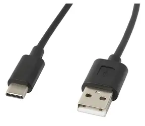 Lanberg CA-USBO-10CC-0018-BK schwarz / Kabel USB-A auf USB-C / USB 2.0 / 1,8 m