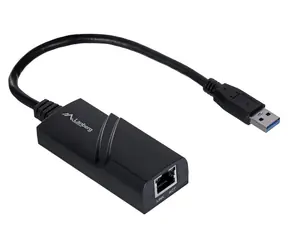 Lanberg NC-1000-01 schwarz / Netzwerkkarte / USB