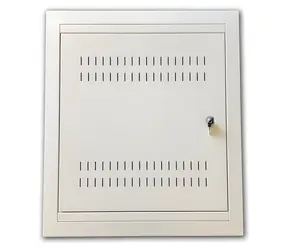 DATACOM 19" Einbau-Rack 4U+2U / Wandmontage / 150 mm / Tür aus Metall / grau