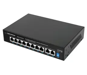 Esperanza ENS106 / Switch / 10- Port 10/100 Mbit/s / 8x PoE+ / 96 W (30 W/ Port) / 802.3af / at