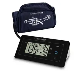 Esperanza ECB008 / Oberarm-Blutdruckmessgerät / Halbautomatisch / Manschette 22-32 cm / Speicher 2×99 / LCD