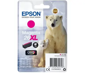 Epson Einzelpackung 26XL Claria Premium Magenta / Original-Druckkassette / XP-600 / 700 Seiten