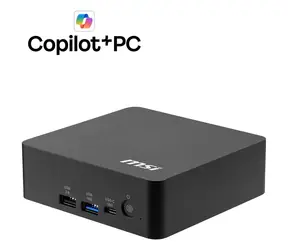 MSI Cubi NUC AI+ 3MG-002EU Schwarz / Intel Core Ultra 9 386H / 32 GB DDR5 / 1 TB SSD / 2x 2,5G LAN / Wi-Fi 7 / Windows 11