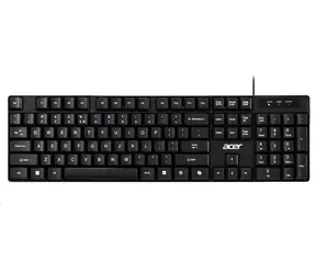 Acer AKW100 schwarz / Kabelgebundene Tastatur / USB-A / CZ&SK-Layout