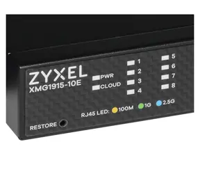 ZyXEL XMG1915-10E / Managed L2 Switch / 8x 2,5GbE RJ-45 / 2x 10G SFP+ / lüfterlos