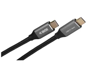 i-Box schwarz / Kabel USB-C 3.2 Gen 2 (M) - USB-C 3.2 Gen 2 (M) / 1 m