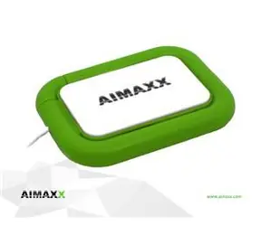 AIMAXX eNViXtra UHL 1 grün / USB-Hub / 4X USB 2.0 / mit faltbarer LED-Lampe