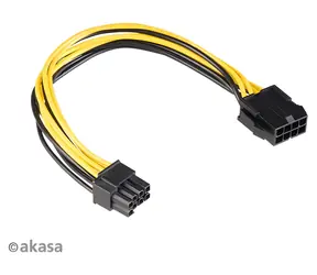 Akasa / Netzteil / 12V ATX 8-Pin auf PCIe 6+2-Pin / 20 cm