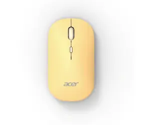 Acer AMR130 gelbe / Kabellose Maus / Ergonomischer optischer Sensor / 1600 DPI / USB + Bluetooth 5.2