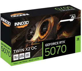 Inno3D GeForce RTX 5070 TWIN X2 OC / Grafikkarte / 2542 MHz / 12 GB GDDR7 / 192-Bit / 1x HDMI + 3x DP / 650 W